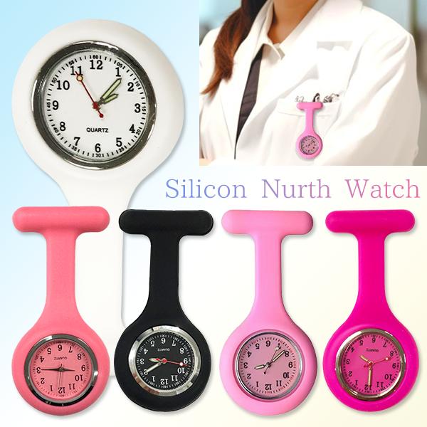 【商品名】シリコン ナースウォッチ【説明】逆さ文字盤で見やすいシリコン製のナースウォッチです。安全ピンでポケットに止められるのでいつでも脈拍測定が可能に。※内蔵の電池はテスト電池となります。到着後すぐに電池切れになる可能性もございますのでご...
