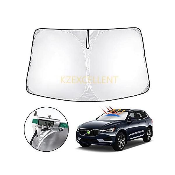 Volvo ボルボ XC60 に適用 フロントサンシェード 車用サンシェード 遮光フロントシェイド Volvo XC60 2017年10月-現行 車種専用設計 