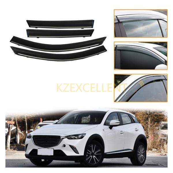 マツダ CX-3 2018 2019 ドアバイザードアバイザー アバイザー左右セット サイドバイザー