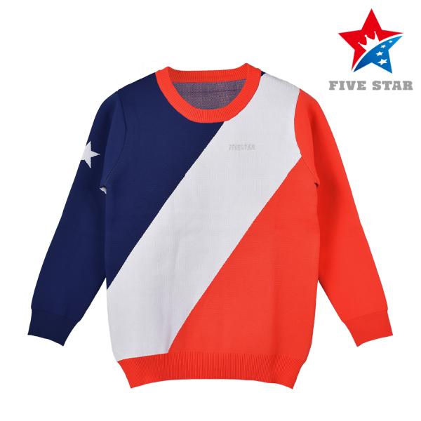 FIVE STAR ニット ゴルフ メンズ 冬 セーター 長袖 ゴルフウェア