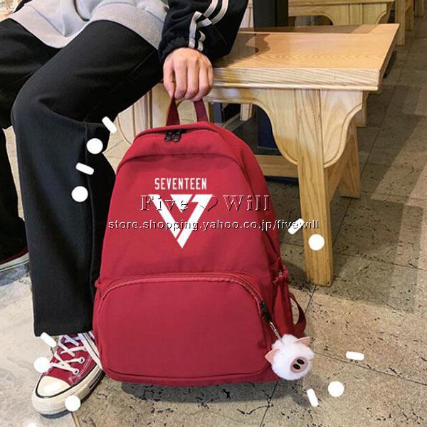 送料無料 Seventeen 韓流グッズ バッグ リュックサック ファッション 男女兼 用 学生 人気 カジュアルバッグ ペアルック 応援 ランドセル 周辺 旅行 通学 Baoseventeen06 Five Will 通販 Yahoo ショッピング