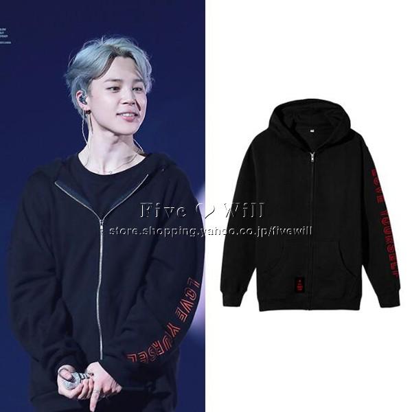 送料無料 Bts 防弾少年団 Love Yourself 韓流グッズ パーカー スウェット フード付き 男女兼用 ファスナー付き 応援服 打歌服カジュアルウェア ペアルック Bts143 Five Will 通販 Yahoo ショッピング
