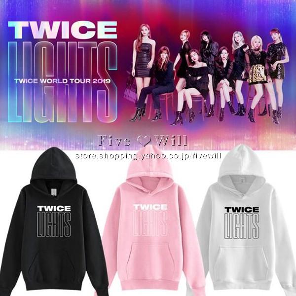 送料無料 Twice Twicelights 韓流グッズ パーカー スウェット フード付き 春秋 男女兼用 周辺 応援服 打歌服カジュアルウェア ペアルック Fxqtwice231 Five Will 通販 Yahoo ショッピング