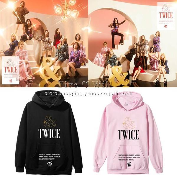 送料無料 Twice Twice 韓流グッズ パーカー スウェット フード付き 春秋 男女兼用 周辺 応援服 打歌服カジュアルウェア ペアルック Te58 Five Will 通販 Yahoo ショッピング