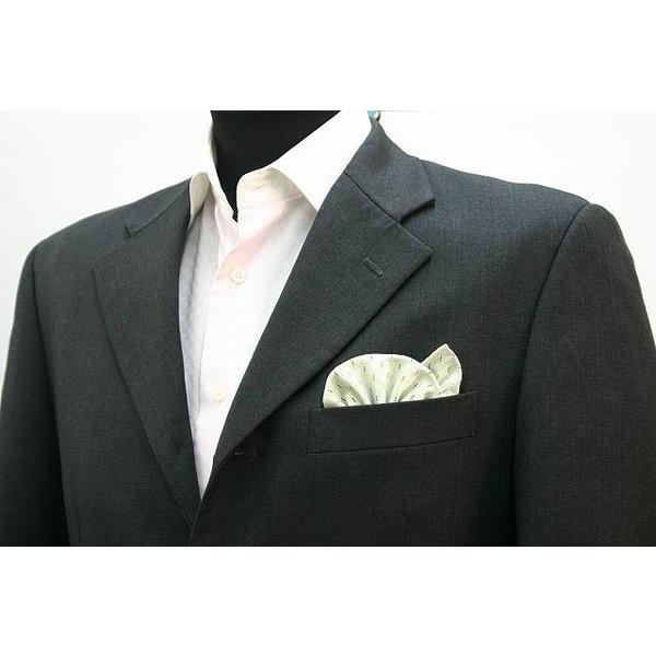 ポケットチーフ 結婚式 ワンタッチ ブランド フィックスポン fixpon メンズ オリジナル イエローグリーン パターン 西陣織 送別 パーティー ギフト 送料無料