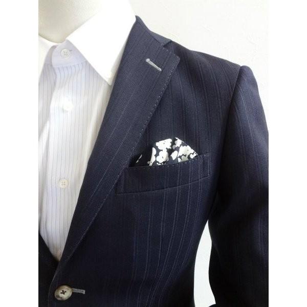 ポケットチーフ 結婚式 ワンタッチ ブランド フィックスポン fixpon メンズ パッフド２ ネイビー アート 送別 パーティー ギフト 贈り物 送料無料