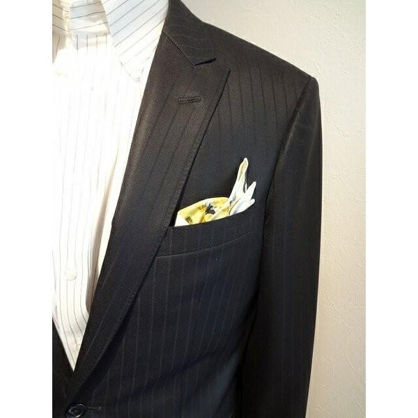 ポケットチーフ 結婚式 ワンタッチ ブランド フィックスポン fixpon メンズ バミューダ イエロー 花柄 送別 パーティー ギフト 贈り物  20160519 送料無料