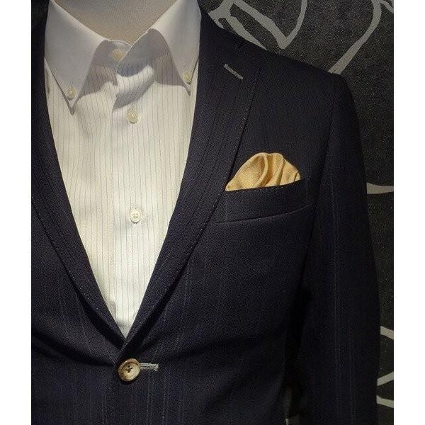 ポケットチーフ 結婚式 ワンタッチ ブランド フィックスポン fixpon メンズ シルク ベージュ無地 送別 パーティー セット ギフト ※サテン生地ではありません