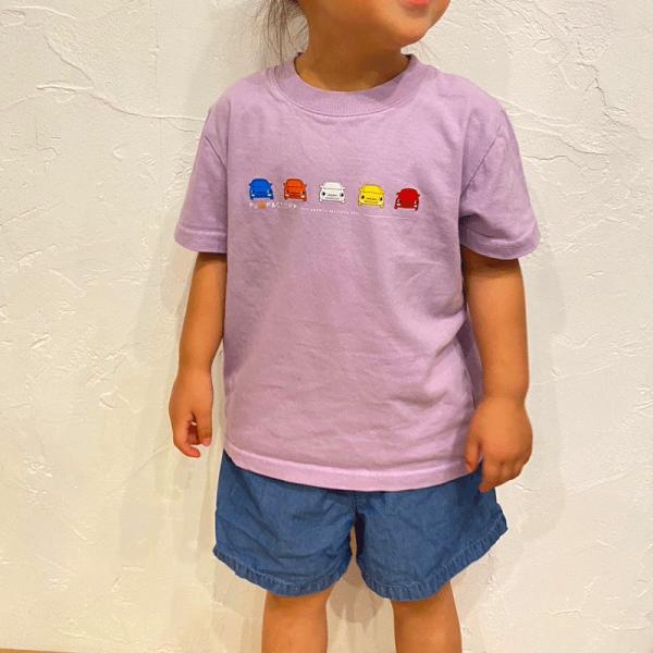 FJファクトリー オリジナル 子供用 Tシャツ (パープル) フィアット アバルト キッズ サイズ 100〜130