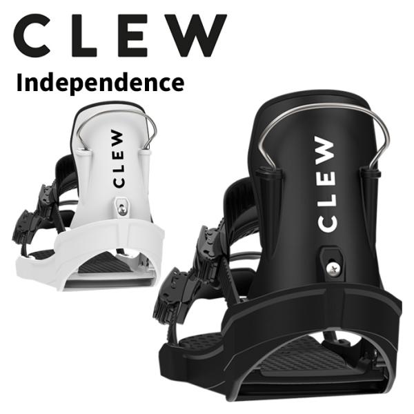 CLEW G en 1 スノーボードビンディング ホワイト CLEW クリュー スノーボード ビンディング Independence 25-26 モデル
