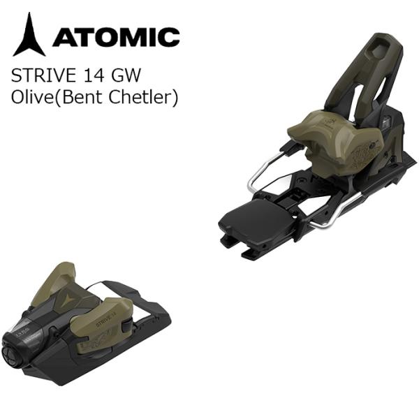 ATOMIC アトミック スキー ビンディング STRIVE 14 GW Bent Chetler Olive （解放値 5.0-14.0） 26-27モデル 【単品販売不可】