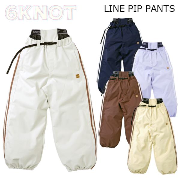 【女性用】6KNOT シックスノット ウェア【LINE PIP PANTS｜6K2616】26-27モデル パンツ レディース