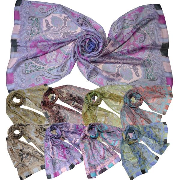 シルク100% ガーゼ ロング スカーフ ストール レディース 大判