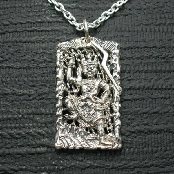 ペンダント 仏像 蔵王権現 メンズ シルバー925 ネックレス : お守り