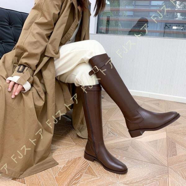 ⭐️極美品⭐️ トリッペン　URBAN ロングブーツ　ラウンドトゥ　サイドジップ　茶 ⭐️極美品⭐️ トリッペン URBAN ロングブーツ ラウンドトゥ