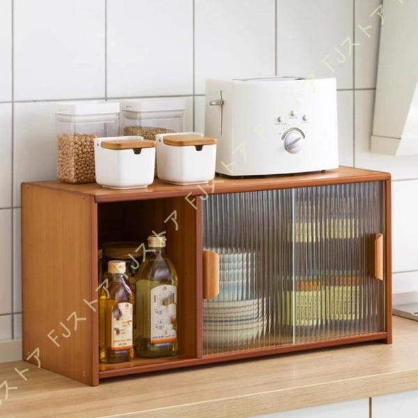 ミニ食器棚 卓上 カップボード 木目調 上置き 食器棚 カウンター ミニ食器棚 卓上 カップボード 木目調 上置き 食器棚 カウンター