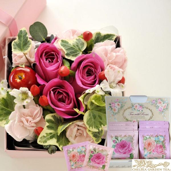 シンセリティ　シャドウボックス　薔薇の花にアップルパイ　アンティークグリーン シンセリティ シャドウボックス 薔薇の花にアップルパイ