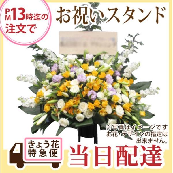 きょうつく対応。13時までのご注文で当日配達可能。イーフローラ加盟店より配達。翌日以降のお届けで日時の指定も可能です。※大変恐縮ではございますが、こちらの商品はお届けした商品の写真を送信する「花フォトメールサービス」の対象外となります。ご了...