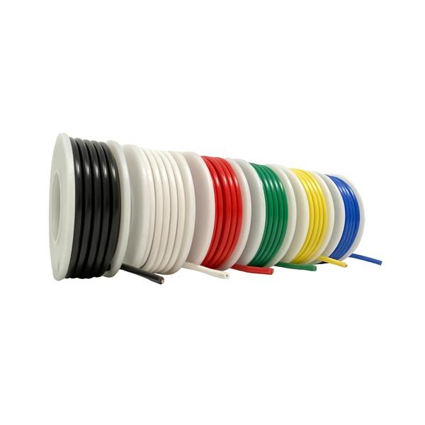 6色セット KIV 0.3sq ボビン巻き(箱なし) 各色8m 600V 黒 白 赤 緑 黄 青 FKK 電線 ケーブル