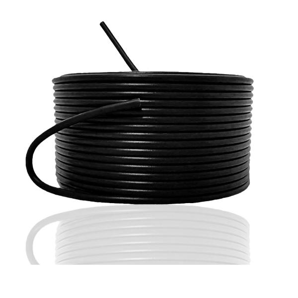 UL1015 AWG10 黒 切り売り(1ｍ〜90ｍ) 絶縁キャップ付き 600V 機器内配線用 耐熱ビニル電線