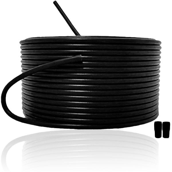 UL1015 AWG14 黒 切り売り(1ｍ〜100ｍ) 絶縁キャップ付 600V 耐熱ビニル絶縁電線