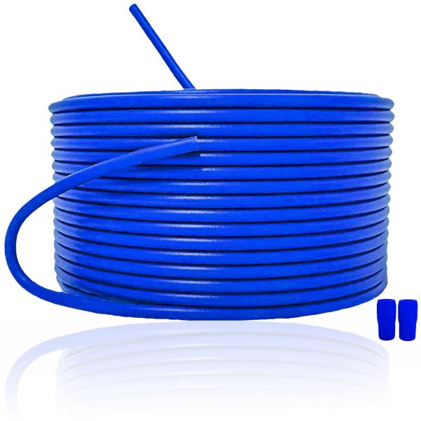 UL1015 AWG16 青 切り売り(1ｍ〜100ｍ) 絶縁キャップ付 600V 耐熱ビニル絶縁電線