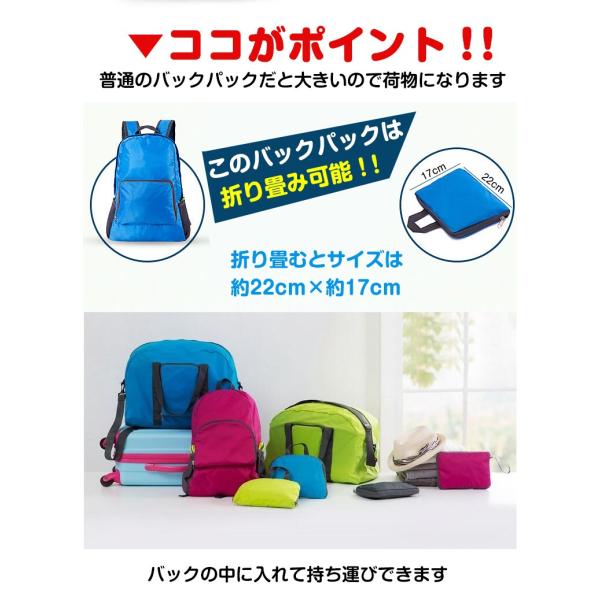 折りたたみ リュック 折り畳み 登山 エコバッグ バックパック 軽量 防水 小さめ メンズ レディース ハイキング キャンプ 旅行 トラベル シンプル おしゃれ Ad5 Buyee Buyee Japanese Proxy Service Buy From Japan Bot Online
