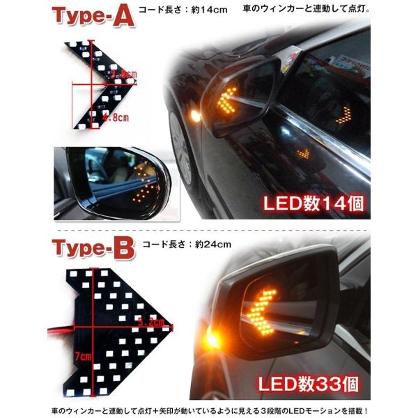 車用 ウインカー Type B Ledライト 左右セット 矢印型 点灯 モーション 連動 外装 防犯 カー用品 人気 おすすめ E067b Buyee Buyee 日本の通販商品 オークションの代理入札 代理購入