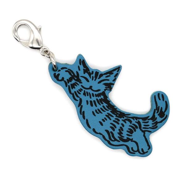 猫のダヤン ジャンプ猫引手~ブルー~