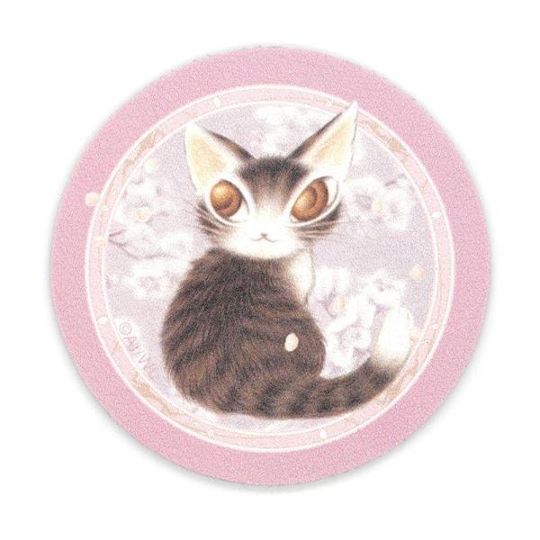 猫のダヤン ソフト珪藻土コースター~さわって~
