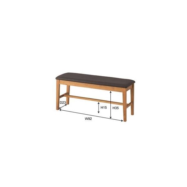 天然木フレームベンチチェア ダイニングベンチ 幅100cm アウトレット 送料無料 張地 合成皮革 Net 723 合皮