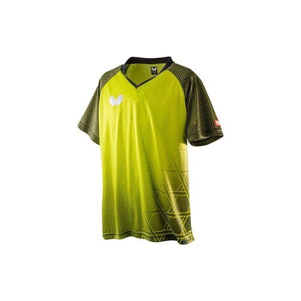 Butterfly バタフライ 卓球ゲームシャツ Lagomel Shirt M 激安超特価 ラゴメル シャツ ライム 男女兼用
