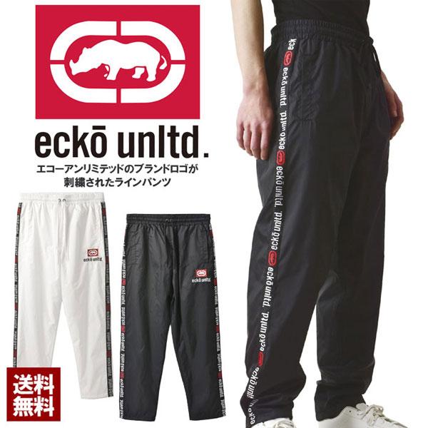 ecko unltd. ecko unltd エコーアンリミテッド ラインパンツ ナイロン