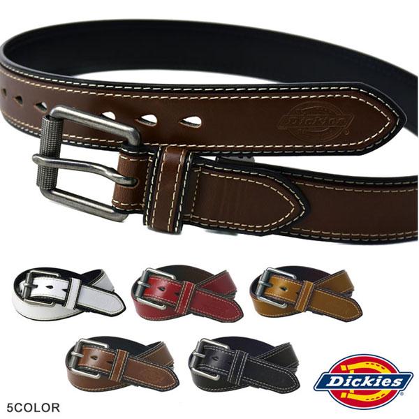 Dickies（ディッキーズ） メンズ PUレザーベルト 40mm幅 合成皮革 2枚
