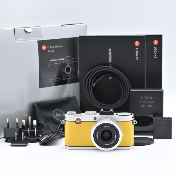 Leica ライカ X2 シルバー アラカルト イエローレザー : フラッグ