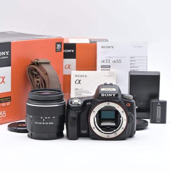 SONY ソニー α55 ズームレンズキット DT 18-55mm F3.5-5.6 SAM付属 SLT