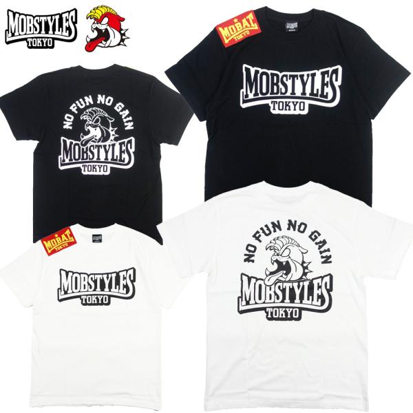 MOBSTYLES MOBSTYLES/モブスタイル ロゴ Tシャツ 半袖 コットン