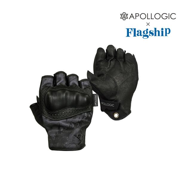FLAGSHIP（バイク） アポロジックコラボ グルームハーフグローブ