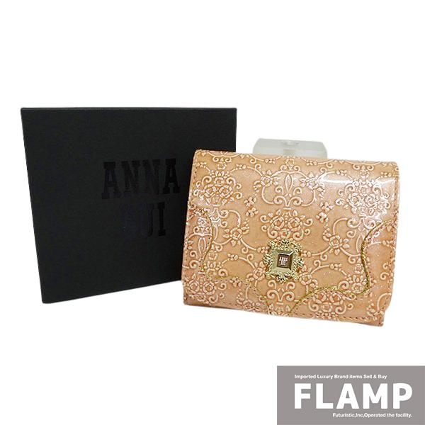 ANNA SUI（アナスイ） ルーミー 二つ折り財布 ピンク レディース【未