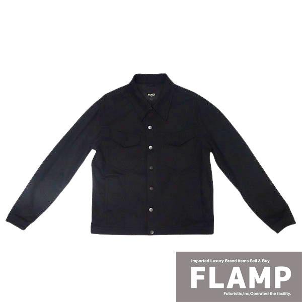 FENDI フェンディ ロゴデニムジャケット FW1048AFET サイズ50 FENDI フェンディ ロゴデニムジャケット FW1048AFET サイズ50