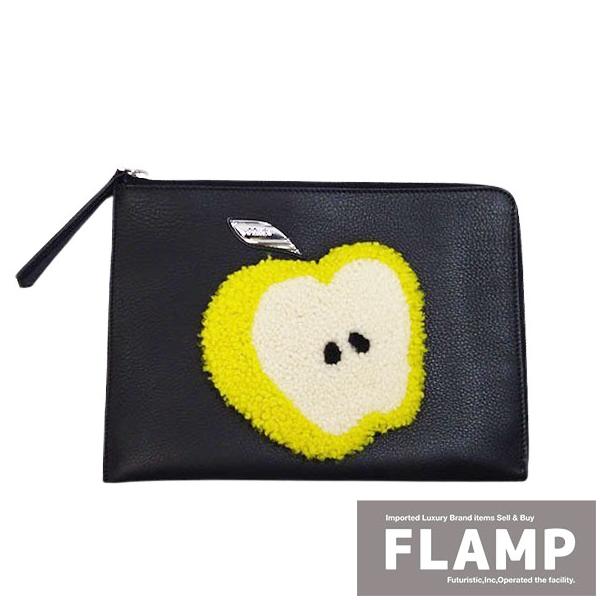 FENDI フェンディ クラッチバッグ 8M0363-5PY ブラック リンゴ 