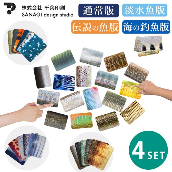 4個セット さかなかるた 通常版＋淡水魚版＋伝説の魚版＋海の釣魚版