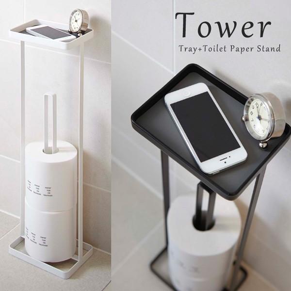 gCtgCbgy[p[X^h ^[/TRAY{TOILET PAPER STAND Tower/RƊ/CO×