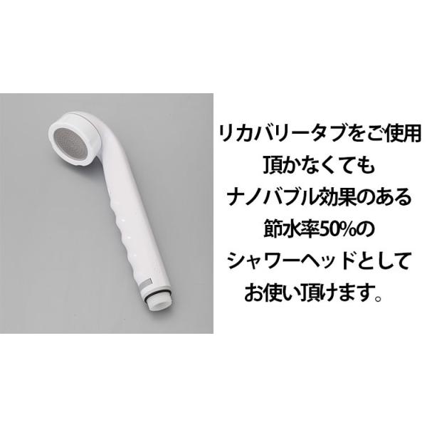 専用シャワーヘッド 重炭酸ナノ Bwld お取寄せ リカバリータブ バス 洗面所用品 F Flaner 重炭酸薬用入浴剤