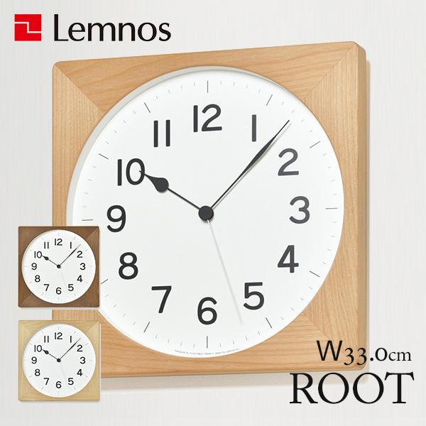 タカタレムノス 壁掛け時計 ルート 角形 Lemnos ROOT ルート NY21-09 角型 330mm×330mm 壁掛け時計/タカタ