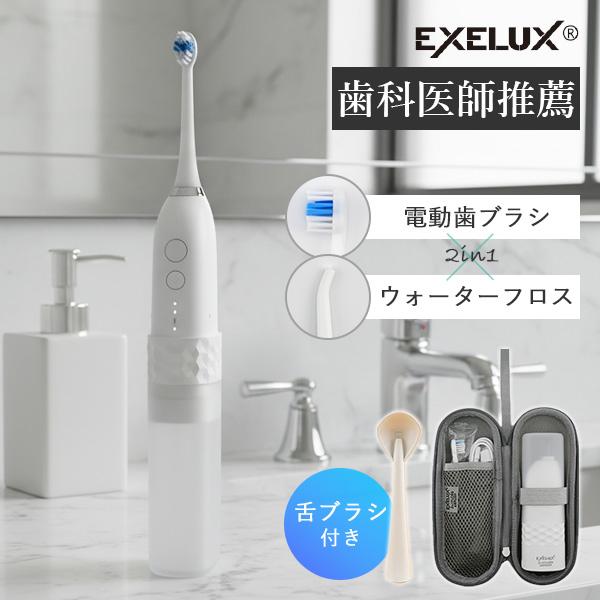 パーフェクトダブルケア 2in1ブラシ＆フロス コンパクト 本体セット