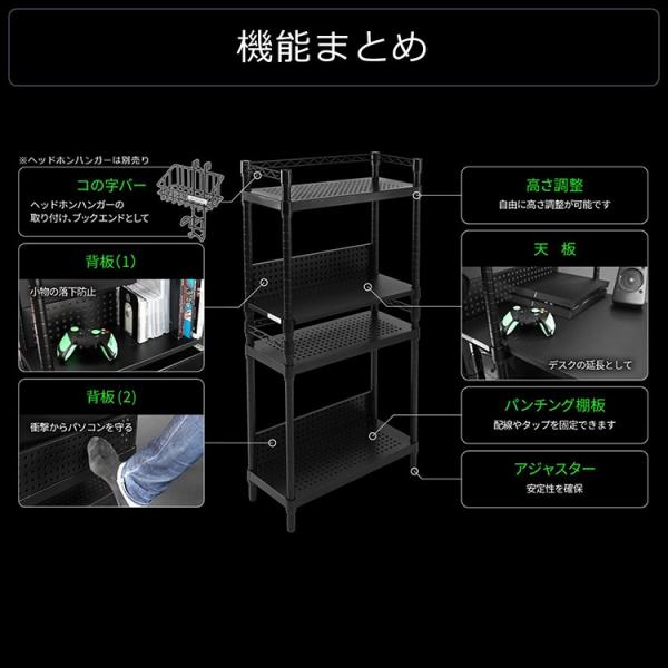 オープンラック パソコン収納 デスクサイドラック 幅60 高さ1 ルーター収納 モデム収納 ブラック 黒 おしゃれ Buyee Servicio De Proxy Japones Buyee Compra En Japon