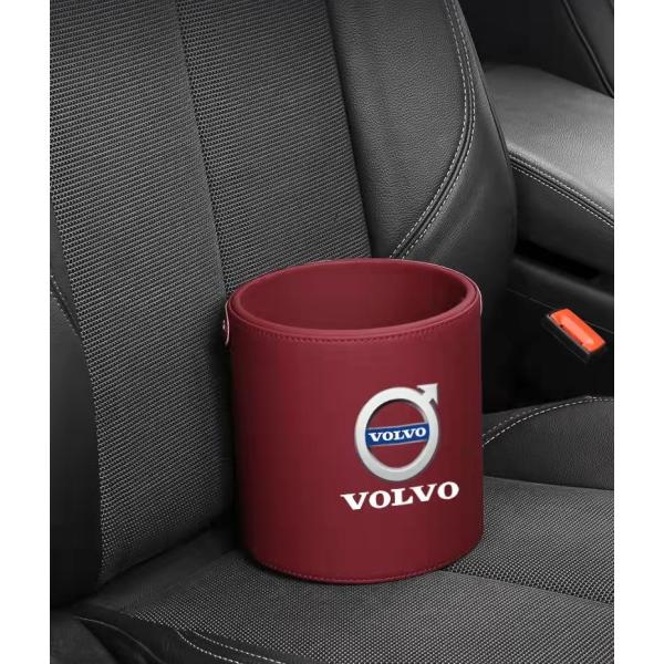 人気アイテムボルボ ロゴ入り ゴミ箱 ダストボックス エンブレム 車用 車載 VOLVO XC60 XC90 XC40 S60 S90 V90 V60 V40 C30 C70 3カラー選択可能