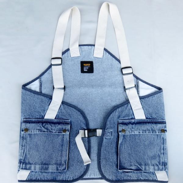 BLUCO ブルコ デニム ユーティリティ ベスト インディゴ 12oz