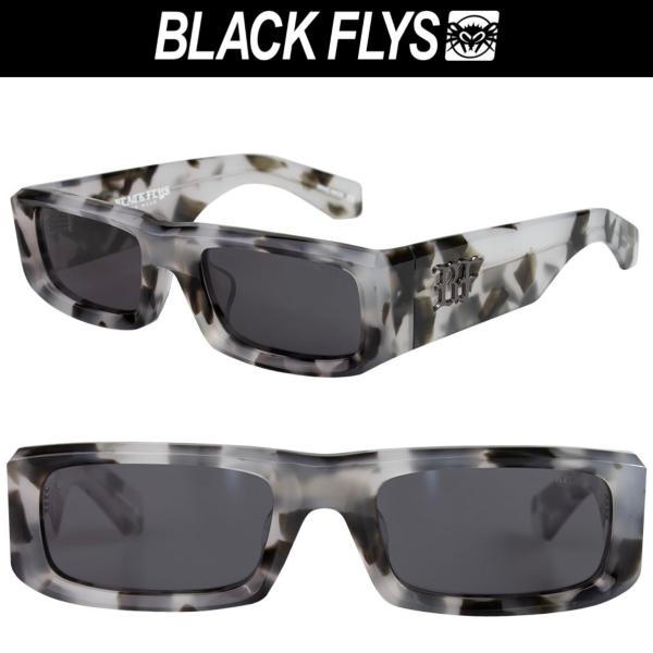 BLACKFLYS グレー スクエアサングラス　箱付き！！ BLACK FLYS（ブラックフライ） グレーレンズ サングラス BlackFlys FLY